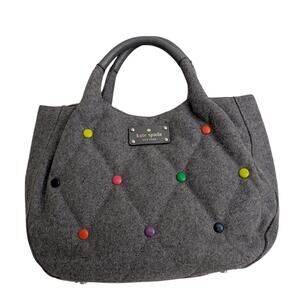 kate spade dazzle dot wool tote